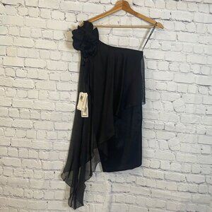 Jessica McClintock Black Mini Dress